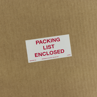 Miscellaneous Shipping Labels - Butt Cut
 - 18125 - 2x4 Packing List Enclosed.png